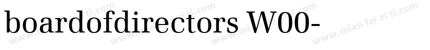 boardofdirectors W00字体转换